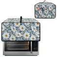 thumbnail image 2 of ZIATUBLES Daisy Print Toaster Oven Cover Stain Resistant Kitchen Countertop Appliance Dust Cover Small Size Appliance Protector Storage Bag with Side Pocket, 18.5" x 14.5" x 9", 2 of 8