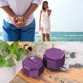 thumbnail image 5 of Unique Bargains Octagon Velvet Ring Box for Wedding Rings Deep Purple, 5 of 7