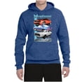 thumbnail image 2 of Wild Bobby, Mustang Ford Classics Cars and Trucks Unisex Graphic Hoodie Sweatshirt, Vintage Heather Blue, X-Large, 2 of 6