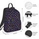 thumbnail image 2 of Disketp Colorful Insects Mochila Ligera e Impermeable, Mochila de Día Resistente para Viajes, Senderismo y Uso Diario para Hombre y Mujer, 2 of 7