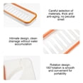 thumbnail image 2 of Corner Rack Plastic Wall Mounted Shower Shelf 180° Rotatable Bathroom Holder Organizer, 2 of 9