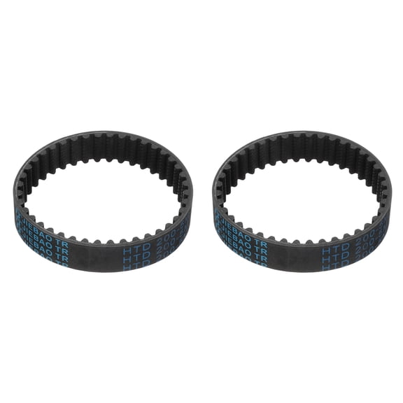 2 Packs HTD-5M Rubber Timing Belt 40 Teeth, 200mm Pitch Length, Closed Loop Pulley Timing Belt