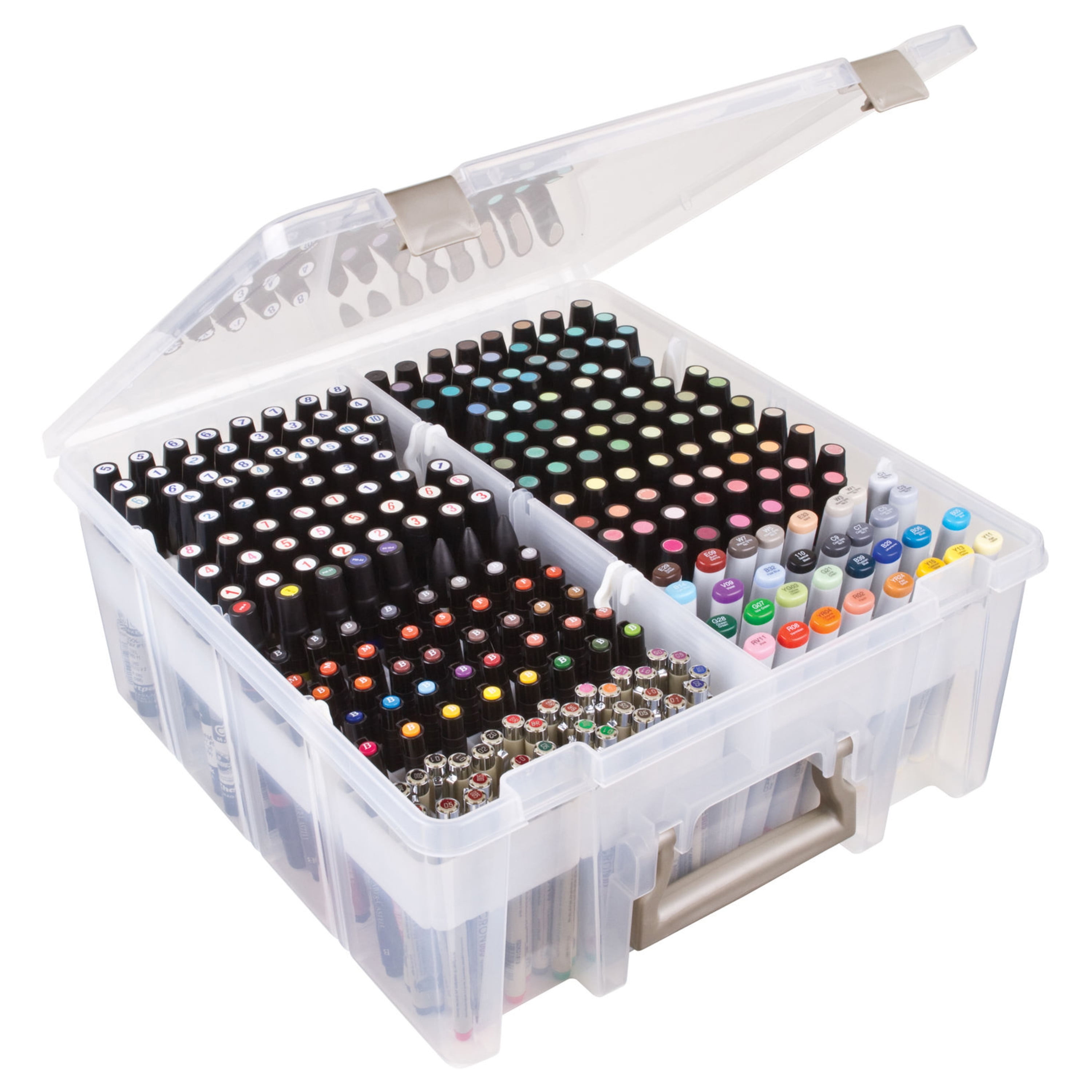 Alcohol Marker Pen Storage Solution – ArtBin Super Satchel – Tin Teddy