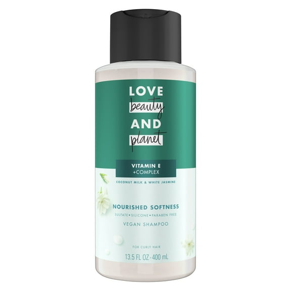 Love Beauty and Planet Daily Shampoo for Curly Hair with Coconut Milk, White Jasmine, 13.5 fl oz