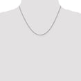thumbnail image 2 of 14k White Gold 18 Inch 1.05mm Spiga Chain Necklace Pendant Charm Wheat, 2 of 9