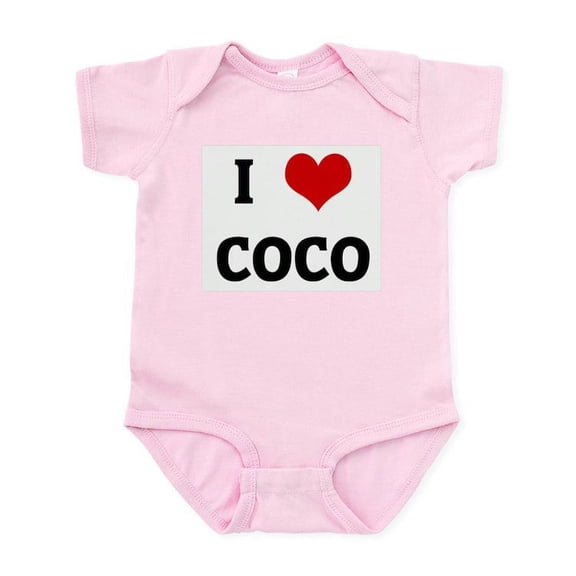 CafePress - I Love COCO Infant Bodysuit - Baby Light Bodysuit, Size Newborn - 24 Months