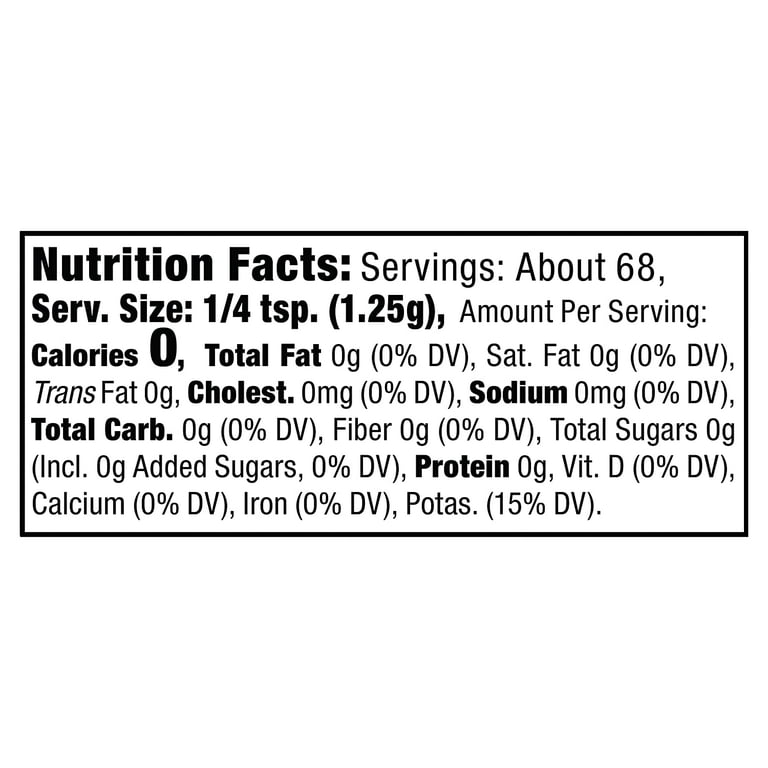 Nu-Salt Salt Substitute (Sodum Free), 3 Oz. - Pack of 5