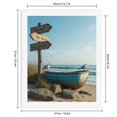 thumbnail image 2 of Paint by Numbers Kit for Adults, Beach Boat Seagulls Rustic Scene Paint by Numbers, Easy Paint by Numbers Kit for Adults Beginner, DIY Adult Paint by Number Kits on Canvas, 12x16in Home Decor, 2 of 7