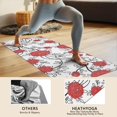 thumbnail image 4 of Pioneer Flower Floral Print Pattern Hot Yoga Mat Towel Non Slip for Hot Yoga - Quick-Drying Yoga Mat Cover with 4 Corner Pockets with Travel Bag - Hot Yoga Towel Non Slip 70"x26", 4 of 6
