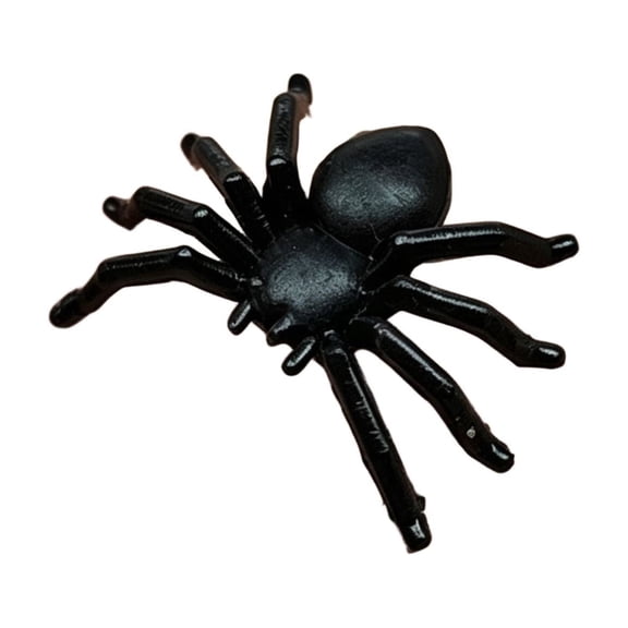 CSSJKYJ Mini Spider Figurine, Solid Plastic Animal Ornament, Mini Spider Sculpture for Home Office Garden Desktop Decor