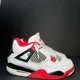 thumbnail image 1 of Ni - ke Size 6.5 - Ni - ke Air Jordan 4 Retro OG GS Fire Red 2020 Men's Shoes - 408452 160, 1 of 5