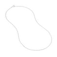 thumbnail image 2 of 14K White Gold Men & Women's 24" 1.30mm Concave Figaro Chain Necklace, 2 of 4