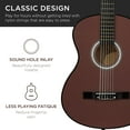 38in Beginner All Wood Acoustic Guitar Starter Kit, Premium Acoustic ...