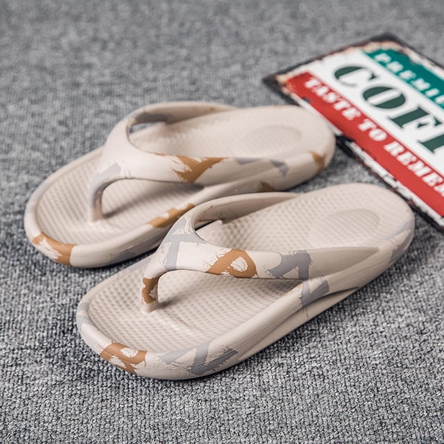 Pareja Mujeres Hombres Chanclas ortopédicas Soporte de arco Sandalias de tanga suave Zapatillas Wmkox8yii ytu9210