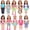 Multicolor, variant on ZITA ELEMENT 24 Pcs American Doll Clothes and Accessories for 18 inch Dolls - 18" Doll Clothing Outfits Dress Swimsuits Tights Headbands