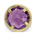 thumbnail image 3 of 14k 6mm Amethyst bezel pendant in 14k Yellow Gold, 3 of 3