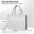 thumbnail image 3 of Large Capacity Tote Bag,Black and White Halloween Ghosts Handbag Fashion Luxury Tote Bag,15.7"x13"x 5.1" Inches,Laptop Compatible, 3 of 6