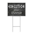 thumbnail image 1 of Execution Definition (18" x 24") Yard Sign, Includes Metal Step Stake, 1 of 6