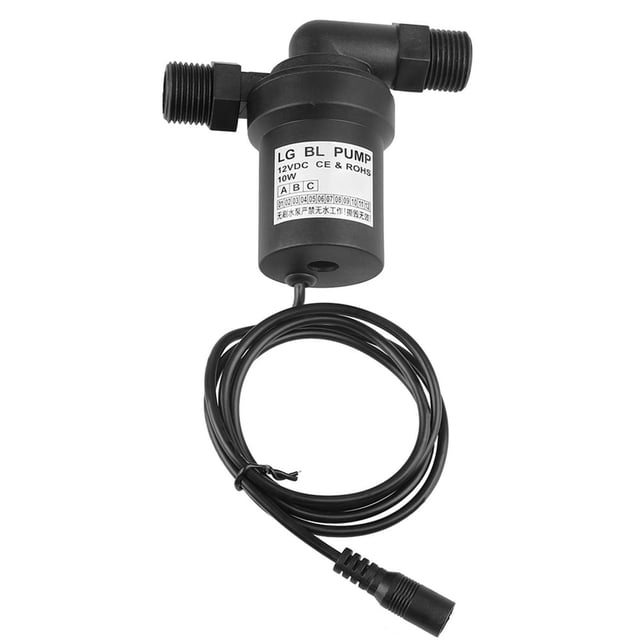 LOVEVER Brushless Water Pump 12V 10W DC Brushless Solar High Temperature Water Pump for Circulation Pumping Fountain Solar Panel Pond Aquarium Water Circulation System