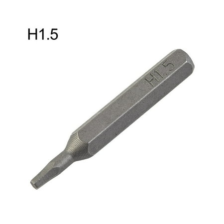 

H4×28mm Small Hex Screwdriver Bits H0.7 H0.9 H1.5 H2 H3 H4 4mm Hex Shank