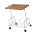thumbnail image 3 of Carrito utilitario con ruedas, mesa auxiliar móvil de madera para bar, baño y dormitorio Piernas blancas, 3 of 9