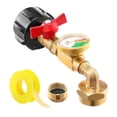 thumbnail image 1 of Adaptador de recarga de Gas con válvula de Metal, recarga rápida de alto rendimiento con manómetro para horno al aire libre, quemador calentador de, 1 of 8