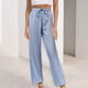 thumbnail image 1 of WILLBEST Pantalones de Yoga de Pierna Ancha Para Mujer, Cintura Alta, Cómodos, Con Tirantes, Informales, A Rayas, de Moda Extra Grande, 1 of 3
