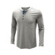 thumbnail image 2 of Sunloudy - Camisetas informales para hombre, cuello redondo, manga larga, cuello redondo, cierre de botones, escote Sunloudy S M L XL XXL, 2 of 5