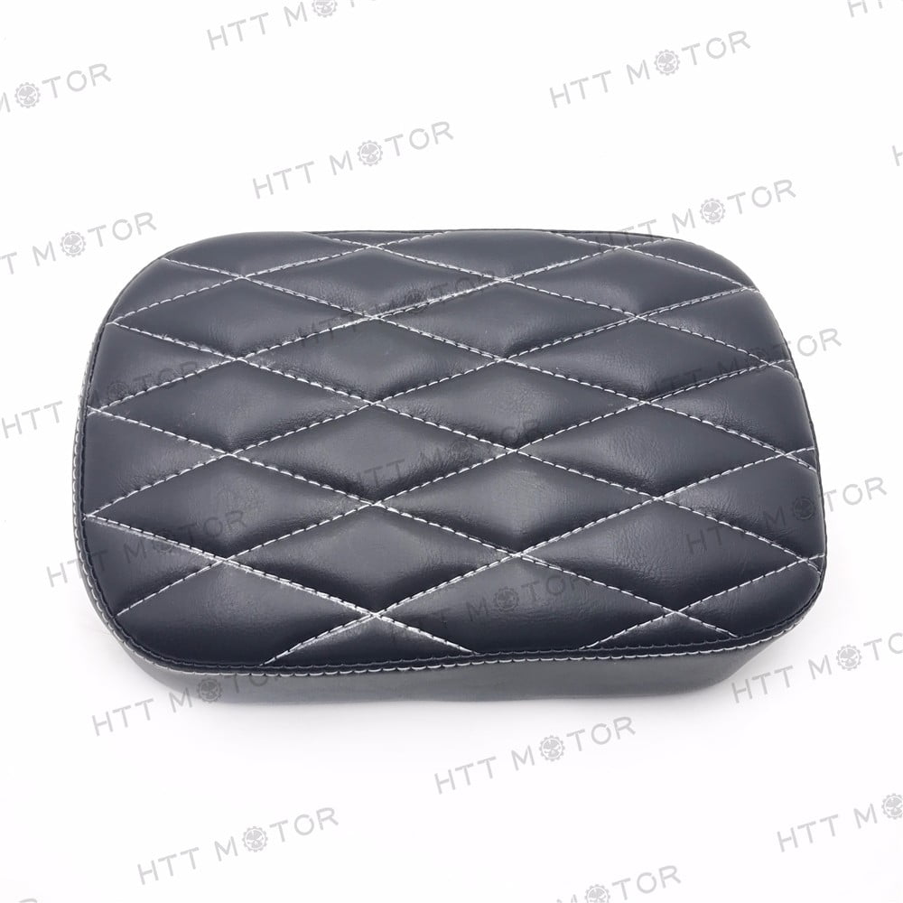 LKV 10.63 ″ Motorcycle Pillion Passenger Pad Seat Rear Cushion with 8 Suction Cups Replacement for Harley Sportster 883 1200 Dyna Custom Chopper 