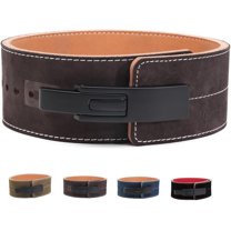 10MM Weight Power Lifting Leather Lever Pro Belt Gym Training Black-Weightlifting Belt for Men and Women – Support Back and Core During Heavy Powerlifting Deadlifts and Squats