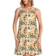 thumbnail image 1 of Balery 70s Hippie Style Vestidos de verano para mujer con estampado: vestido holgado sin mangas, vestido playero informal y cómodo para días calurosos., 1 of 7