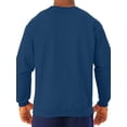 thumbnail image 4 of Jerzees Chandail en Molleton Ras du Cou pour Hommes, Vintage Heather Navy, Petit, 4 of 5