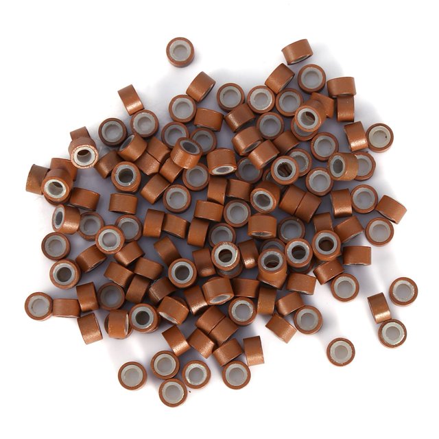 Qiilu Tools, Beads,1000PCS/Bottle 5MM Silicone Lining Rings Loops Beads Tools For Human 5 Colors