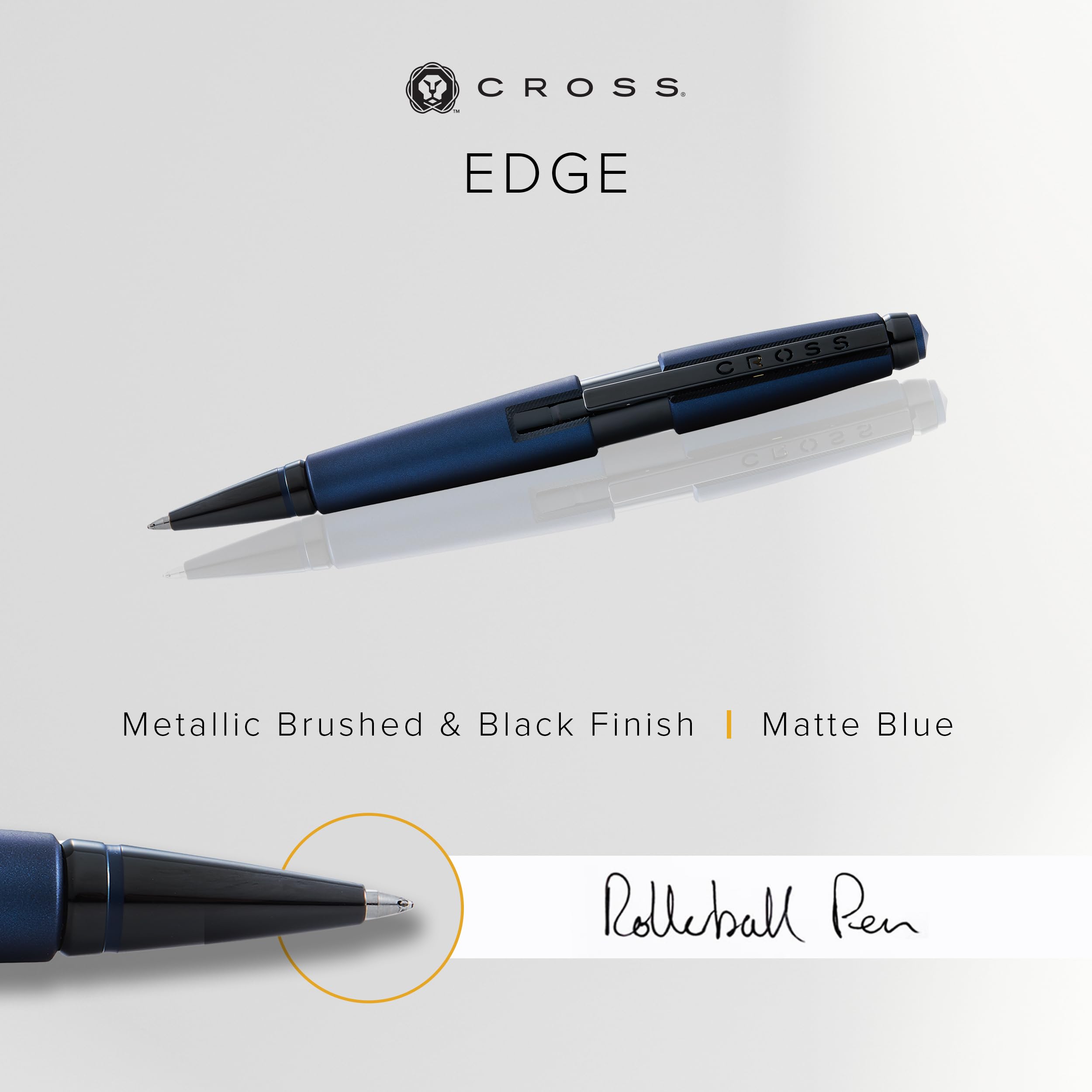 Cross Edge™ Matte Blue Lacquer Gel Rollerball Pen