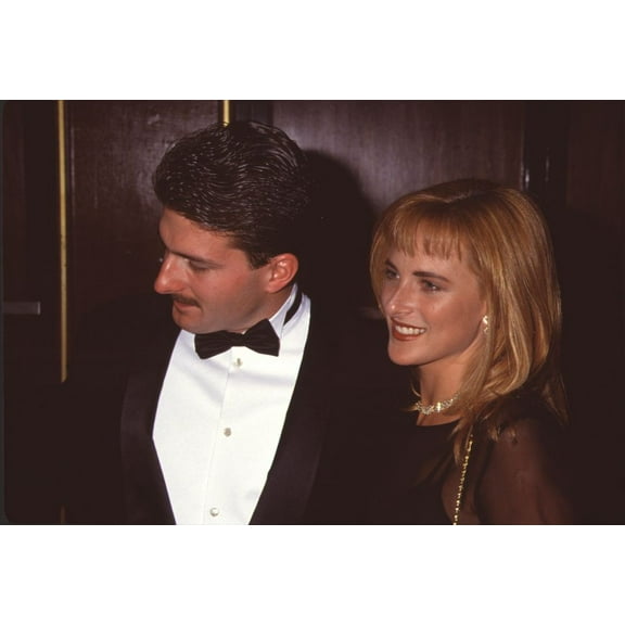 Kevin Grandalski Close Up In Tuxedo With Marlee Matlin In Sheer Black Top At Starlight Foundation Gala Photo Print (8 x 10) - Item # CPA4288