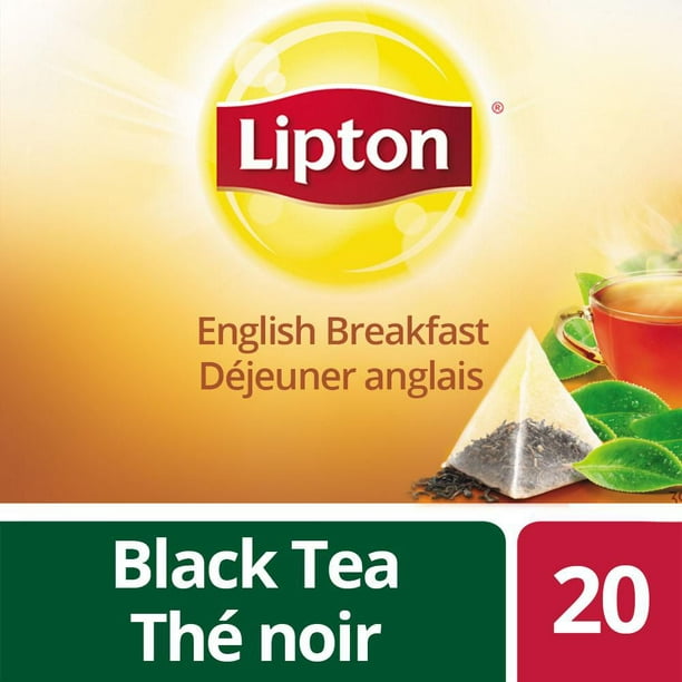 Sachets de thé noir de LiptonMD au Goût Anglais Paq. de 20