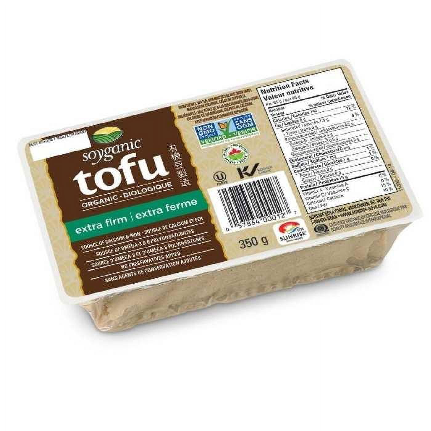 Soyganic Medium Firm Tofu, 454 g