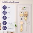 thumbnail image 3 of Over The Door Purse Organizer - Wall Mounted Handbag Organizer with 16 Hooks, 3 of 5