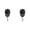 Black 2PCS, variant on Facial Cleansing Brush 2 In 1 For Face Exfoliation Silicone Face Scrubber For Men Dual Soft Microfiber Face Scrub Brush