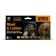 thumbnail image 1 of Set de pinturas Vallejo Wood and Leather con botellas de 17 ml, 1 of 5