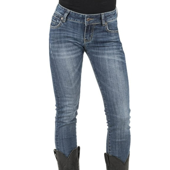 Stetson Western Denim Jeans Womens Slim 2 Reg Blue 11-054-0503-0228 BU
