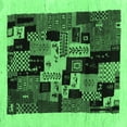 thumbnail image 1 of Ahgly Company Indoor Square Abstract Emerald Green Contemporary Area Rugs, 4' Square, 1 of 4