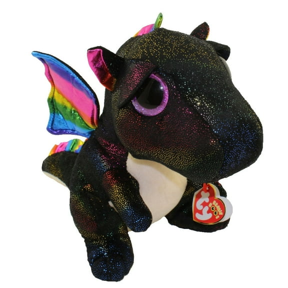 TY Beanie Boos - ANORA the Dragon (Glitter Eyes) (Medium Size - 9" Plush) BONUS ONE FUN CHOPS