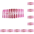 thumbnail image 1 of Minnieouse 24 piezas de uñas postizas puntas de uñas postizas accesorio de manicura para mujeres niñas rojo rojo 10Conjunto, 1 of 6