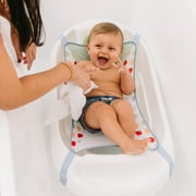 Hopscotch Lane Ages 0 Months and Up 3-in-1 Baby Bathtub with Sling, White, 1 Piece
