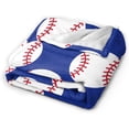thumbnail image 2 of LHSHID American Football Cool Sport Ball Throw Blanket Soft Bed Bedding Warm Cozy Plush Flannel Fleece Blankets Gifts for Kids Boys Teens Sofa Couch Bedroom Home Decor 60x80in, 2 of 6