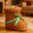 thumbnail image 3 of Imitation Handmade Woven Boot Storage for Home Desktop Ornament Multifunctional Decorative Arrangement and Organizer, 3 of 5