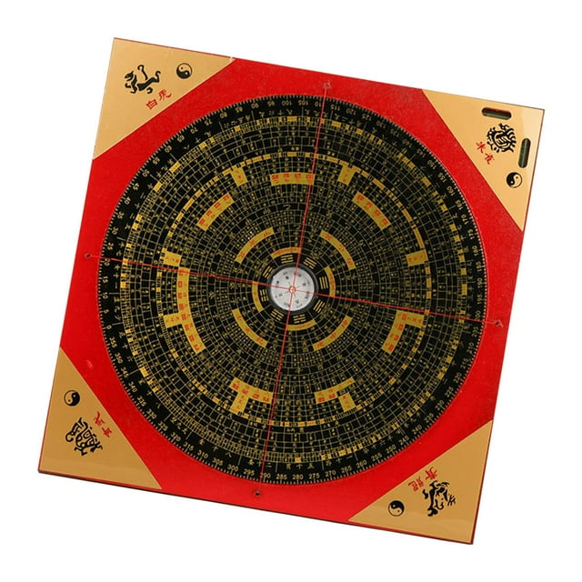 koolsoo Ancient Chinese Compass Wood Compass for Climbing Camping Outdoor Activities 25cm
