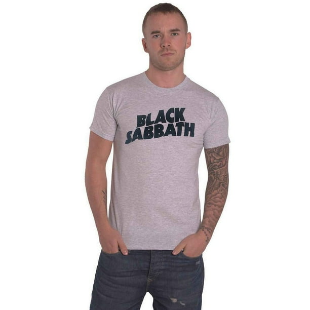 Black Sabbath - Camiseta Ondulado de Algodón para Adultos Unisex (Gris)