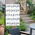thumbnail image 2 of Garden Flag Double-Side Printed House Flag Rowley Birds Floral Pattern Yard Flag Buffalo Plaid White Blue Welcome Banner Decor Outdoor Holiday Decorations 12*18in, 2 of 8